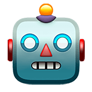 Emoji 🤖 Faccina Di Robot su Apple iOS 14.2.