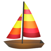 Emoji ⛵ Barca A Vela su Apple iOS 14.2.