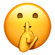 Emoji 🤫 Faccina Che Zittisce su Apple iOS 14.2.