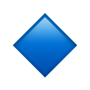 🔹 Emoji Rombo Azul Pequeño en Apple iOS 14.2.