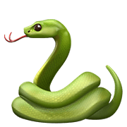 Émoji 🐍 Serpent sur Apple iOS 14.2.