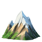 🏔️ Emoji Montaña Con Nieve en Apple iOS 14.2.