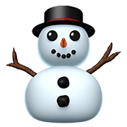 ⛄ Emoji Muñeco De Nieve en Apple iOS 14.2.