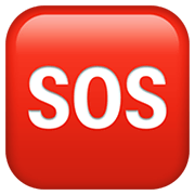 Emoji 🆘 Pulsante SOS su Apple iOS 14.2.