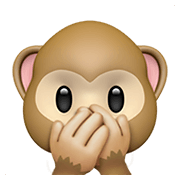 🙊 Emoji sich den Mund zuhaltendes Affengesicht Apple iOS 14.2.