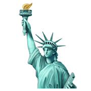 Emoji 🗽 Statua Della Libertà su Apple iOS 14.2.