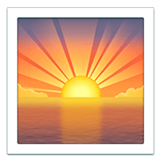 🌅 Emoji Sonnenaufgang über dem Meer Apple iOS 14.2.