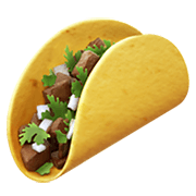 Émoji 🌮 Taco sur Apple iOS 14.2.