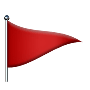 Emoji 🚩 Bandierina Rossa su Apple iOS 14.2.