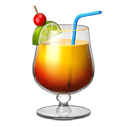 Émoji 🍹 Cocktail Tropical sur Apple iOS 14.2.