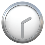 Emoji 🕝 Ore Due E Mezza su Apple iOS 14.2.