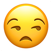 Emoji 😒 Faccina Contrariata su Apple iOS 14.2.