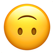 🙃 Emoji umgekehrtes Gesicht Apple iOS 14.2.