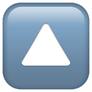 🔼 Emoji Triángulo Hacia Arriba en Apple iOS 14.2.