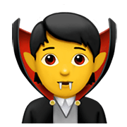 🧛 Emoji Vampiro en Apple iOS 14.2.