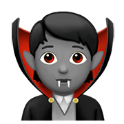 Émoji 🧛🏽 Vampire : Peau Légèrement Mate sur Apple iOS 14.2.