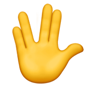 Emoji 🖖 Saluto Vulcaniano su Apple iOS 14.2.