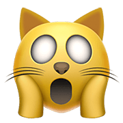 Emoji 🙀 Gatto Esterrefatto su Apple iOS 14.2.