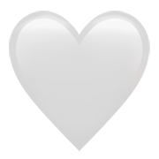 🤍 Emoji Corazón Blanco en Apple iOS 14.2.