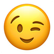 Emoji 😉 Faccina Che Fa L’occhiolino su Apple iOS 14.2.