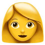👩 Emoji Mujer en Apple iOS 14.2.