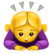 Emoji 🙇‍♀️ Donna Che Fa Inchino Profondo su Apple iOS 14.2.