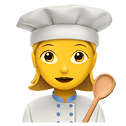 👩‍🍳 Emoji Cozinheira na Apple iOS 14.2.
