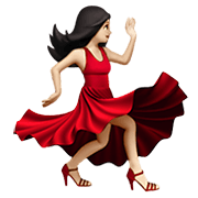 💃🏻 Emoji Mulher Dançando: Pele Clara na Apple iOS 14.2.