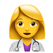 👩‍⚕️ Emoji Profesional Sanitario Mujer en Apple iOS 14.2.