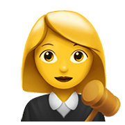 Emoji 👩‍⚖️ Giudice Donna su Apple iOS 14.2.