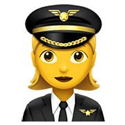Émoji 👩‍✈️ Pilote Femme sur Apple iOS 14.2.