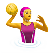 🤽‍♀️ Emoji Mulher Jogando Polo Aquático na Apple iOS 14.2.