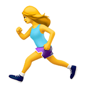🏃‍♀️ Emoji Mujer Corriendo en Apple iOS 14.2.