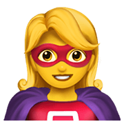 Émoji 🦸‍♀️ Super-héroïne sur Apple iOS 14.2.