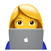 👩‍💻 Emoji IT-Expertin Apple iOS 14.2.
