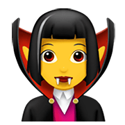 🧛‍♀️ Emoji weiblicher Vampir Apple iOS 14.2.