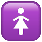 🚺 Emoji Señal De Aseo Para Mujeres en Apple iOS 14.2.