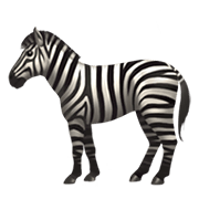 🦓 Emoji Zebra na Apple iOS 14.2.