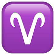 Emoji ♈ Segno Zodiacale Dell’Ariete su Apple iOS 14.5.