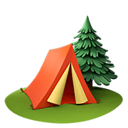 Émoji 🏕️ Camping sur Apple iOS 14.5.
