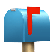 📫 Emoji geschlossener Briefkasten mit Post Apple iOS 14.5.