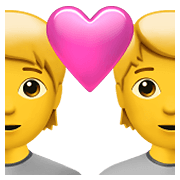 Émoji 💑 Couple Avec Cœur sur Apple iOS 14.5.