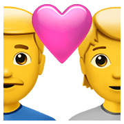 👨‍❤️‍🧑 Emoji Pareja Enamorada: Hombre, Persona en Apple iOS 14.5.