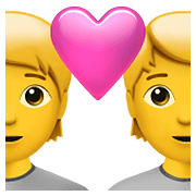 🧑‍❤️‍🧑 Emoji Pareja Enamorada: Persona, Persona en Apple iOS 14.5.
