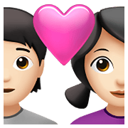 Emoji 🧑🏻‍❤️‍👩🏻 Coppia Con Cuore: persona, Donna, Carnagione Chiara su Apple iOS 14.5.