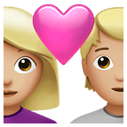 👩🏼‍❤️‍🧑🏼 Emoji Liebespaar: Frau, Person, mittelhelle Hautfarbe Apple iOS 14.5.