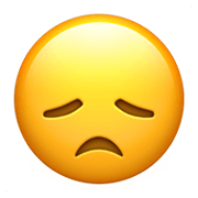 😞 Emoji enttäuschtes Gesicht Apple iOS 14.5.
