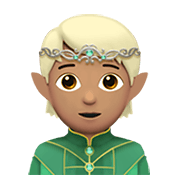 🧝🏽 Emoji Elfo: Pele Morena na Apple iOS 14.5.