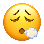 😮‍💨 Emoji Cara Exhalando en Apple iOS 14.5.