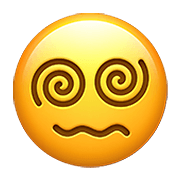 Emoji 😵‍💫 Faccia Con Occhi A Spirale su Apple iOS 14.5.